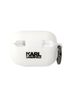 Case APPLE AIRPODS PRO 2 Karl Lagerfeld Silicone Karl Head 3D white 3666339099244