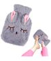 Rubber Hot Water Bottle in Gray Cover 5904161140757