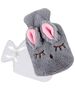 Rubber Hot Water Bottle in Gray Cover 5904161140757