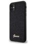 Original Case IPHONE 11 / XR Guess Hardcase Disco Metal Script (GUHCN61PMSDGSK) black 3666339173333