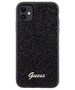 Original Case IPHONE 11 / XR Guess Hardcase Disco Metal Script (GUHCN61PMSDGSK) black 3666339173333