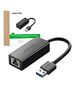 USB 3.0 to RJ45 Network Adapter Ugreen CR111, Gigabit Ethernet (Black) 6957303802005