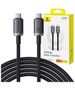 Baseus Fast Charging Cable Baseus Crystal Shine USB-C to USB-C 100W, 1,5m, 20Gb (black) 065885  P10318204111-00 έως και 12 άτοκες δόσεις 6932172657994