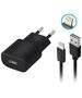 Forever TC-01 charger 1x USB 2A black + Lightning cable 5900495623324