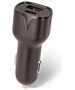 Setty car charger 1x USB 1x USB-C 2,4A black 5900495758477