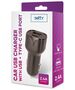 Setty car charger 1x USB 1x USB-C 2,4A black 5900495758477