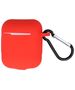 Case for Airpods / Airpods 2 red with hook 5900495825476