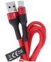 Maxlife MXUC-01 cable USB - USB-C 1,0 m 2A red nylon 5900495828705