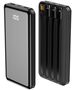 Forever power bank TB-411 ALLin1 10000 mAh with cables USB-C + Lightning + microUSB black 5900495878236