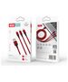 XO cable NB173 3in1 USB - Lightning + USB-C + microUSB 1,2 m 2,4A red 6920680876242