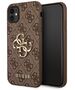 Guess case for iPhone 12 / 12 Pro 6,1&quot; GUHCP12M4GMGBR brown hard case 4G Big Metal Logo 3666339004545