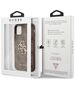 Guess case for iPhone 12 / 12 Pro 6,1&quot; GUHCP12M4GMGBR brown hard case 4G Big Metal Logo 3666339004545