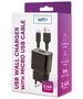 Setty charger 1x USB 2,4A black + microUSB cable 1,0 m NEW 5900495922069