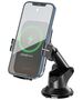 XO car holder WX027 with wireless inductive charger black 15W with suction cup 6920680879809