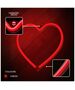 Neon LED Light HEART red Bat + USB FLNE07 Forever Light 5900495949400