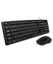 Rebeltec Simson set: wire keyboard + wire mouse black 5902539601480