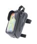 Waterproof bike frame bag with shell sides and phone holder Forever Outdoor black 5900495982285