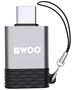 BWOO adapter BZ-35 USB - USB-C gray OTG 6933654806466