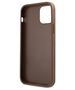 Guess case for iPhone 12 / 12 Pro 6,1&quot; GUHCP12MG4GFBR brown hardcase PU 4G Metal Gold Logo 3700740493748