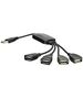 Akyga Hub USB AK-AD-13 2.0 4 ports black 15cm 5901720130709