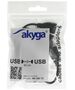 Akyga Hub USB AK-AD-13 2.0 4 ports black 15cm 5901720130709