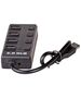 Akyga Hub AK-AD-33 USB active USB A (m) / 4x USB A (f) switches ver. 3.0 15cm 5901720132376