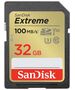 SanDisk memory card Extreme SDHC 32GB 100/60MB/s C10 V30 UHS-I U3 619659188924