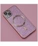 Glitter Chrome Mag case for iPhone 15 Pro Max 6,7&quot; pink 5900495532947