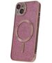 Glitter Chrome Mag case for iPhone 15 Pro Max 6,7&quot; pink 5900495532947