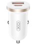 XO car charger CC56 PD 30W QC 1x USB 1x USB-C white 6920680848225