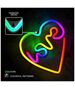 Neon LED RGB LOVE IN HEART FLRN02 + RC Forever Light 5900495396532