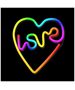 Neon LED RGB LOVE IN HEART FLRN02 + RC Forever Light 5900495396532