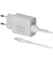 Devia wall charger Smart 2x USB 2,4A white + microUSB cable 6938595364020