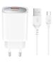 XO wall charger CE19 QC 18W 1x USB white + cable microUSB 6920680853854