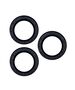 Set of lens glasses for iPhone 15 Pro Max 6,7&quot; black glitter (3 pcs) 5907457751446