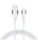 BWOO Minimalist Silicone 3A Cable X280L USB-A to Lightning white 6933654810203