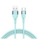 BWOO Minimalist Silicone 3A Cable X280C USB-A to USB-C green 6933654810845