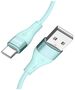 BWOO Minimalist Silicone 3A Cable X280C USB-A to USB-C green 6933654810845