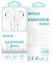 BWOO wired earphones 3.5mm stereo white 6933654801249