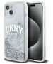 DKNY case for iPhone 15 6,1&quot; DKHCP15SLBNAET white HC liquid glitters w arch logo 3666339270896