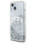 DKNY case for iPhone 15 6,1&quot; DKHCP15SLBNAET white HC liquid glitters w arch logo 3666339270896