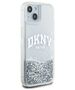 DKNY case for iPhone 15 6,1&quot; DKHCP15SLBNAET white HC liquid glitters w arch logo 3666339270896