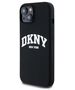 DKNY case for iPhone 15 6,1&quot; DKHMP15SSNYACH black HC Magsafe silicone w arch logo 3666339266691