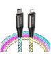 BWOO 27W cable X279C-L USB-C to lightning with RGB colourful light 6933654811095