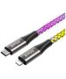 BWOO 27W cable X279C-L USB-C to lightning with RGB colourful light 6933654811095