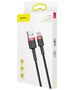 Baseus Baseus - Data Cable Cafule (CATKLF-B91) - USB to Type-C 3A, 480Mbps, 1m - Red / Black 6953156278219 έως 12 άτοκες Δόσεις