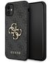 Guess case for iPhone 12 / 12 Pro 6,1&quot; GUHCP12M4GMGGR gray hard case 4G Big Metal Logo 3666339004576