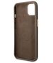 Guess case for iPhone 14 Pro 6,1&quot; GUHMP14LU4GPRW brown HC Magsafe 4G PU Logo Plate 3666339069926