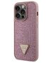 Guess case for iPhone 14 Pro 6,1&quot; GUHCP14LHDGTPP pink hardcase Rhinestone Triangle 3666339120115