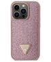 Guess case for iPhone 14 Pro 6,1&quot; GUHCP14LHDGTPP pink hardcase Rhinestone Triangle 3666339120115